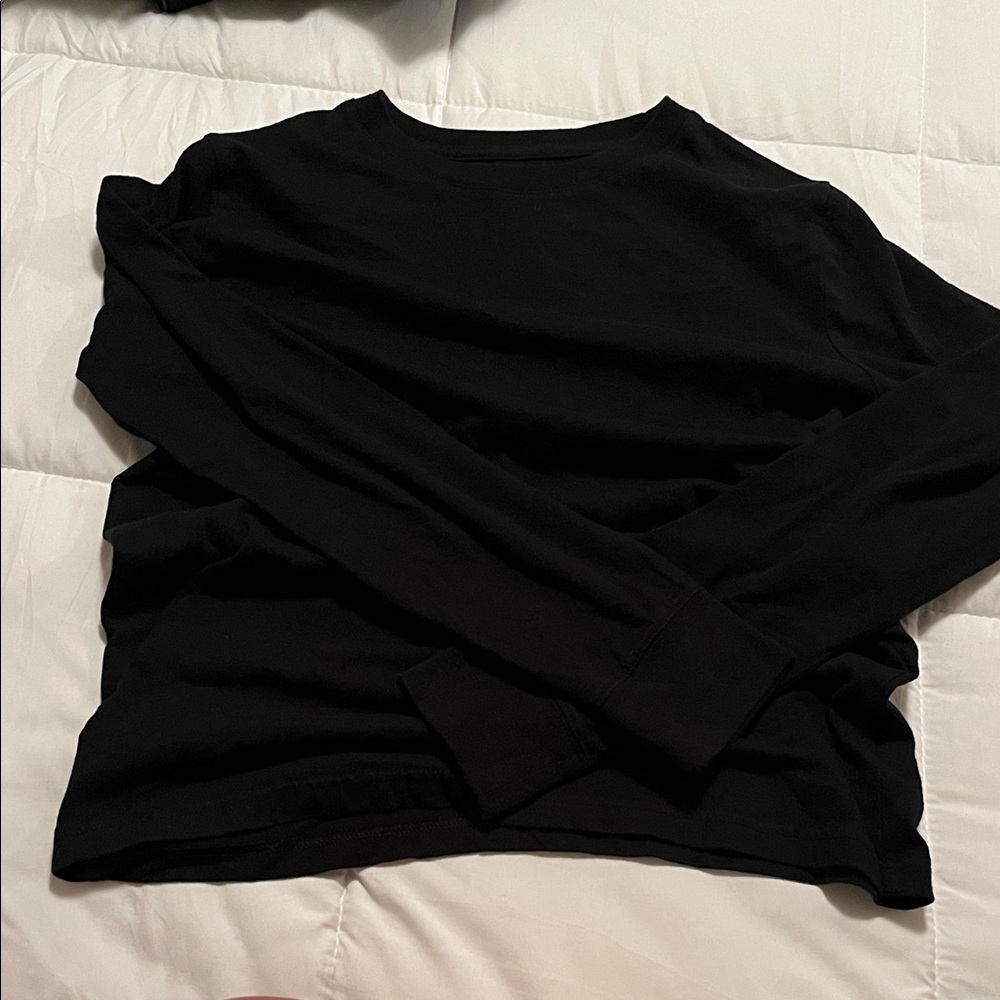 Cat & Jack Black Crew Neck Shirt